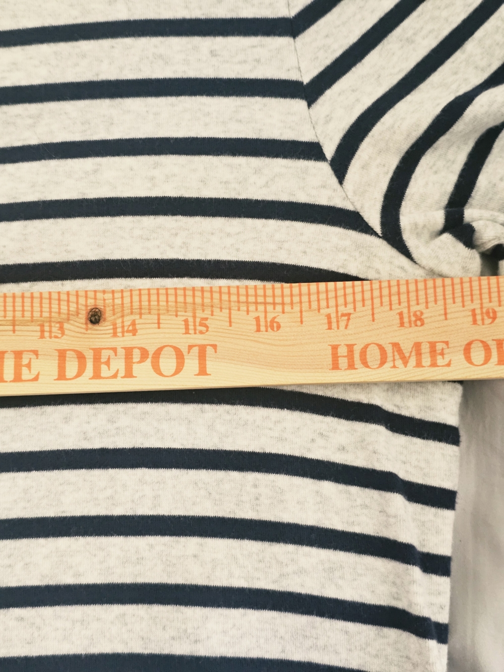 Short-Sleeve Knit Striped Dress Navy & Grey by GAP Large Soft All-Day Comfort - Picture 3 of 5